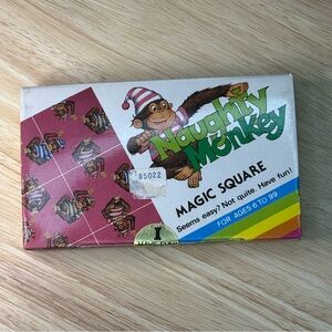 Vintage Naughty Monkey Magic Square Puzzle Game New in Box